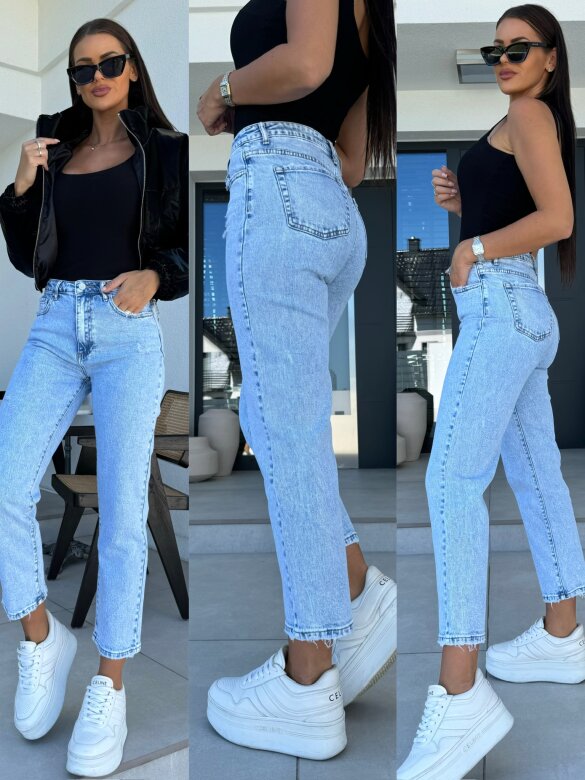 Spodnie Bailey jeans jasnoniebieskie