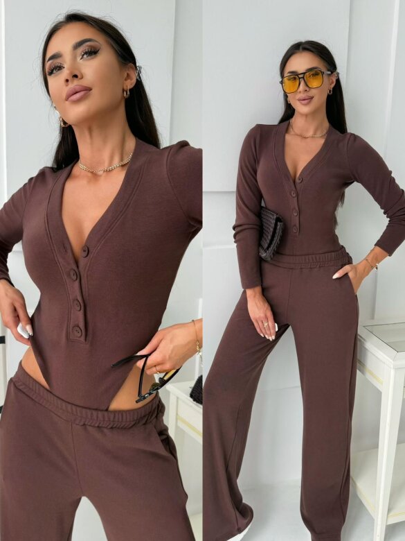 Set 2in1 Nestorio cotton chocolate