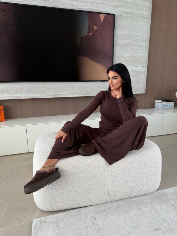 Komplet 2w1 Lucente czekoladowy 