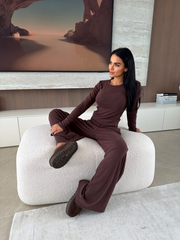 Komplet 2w1 Lucente czekoladowy 