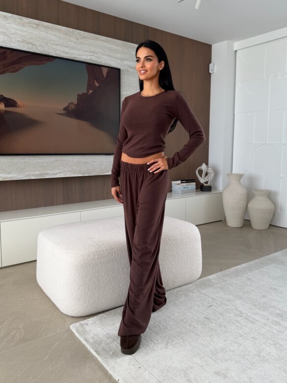 Komplet 2w1 Lucente czekoladowy 