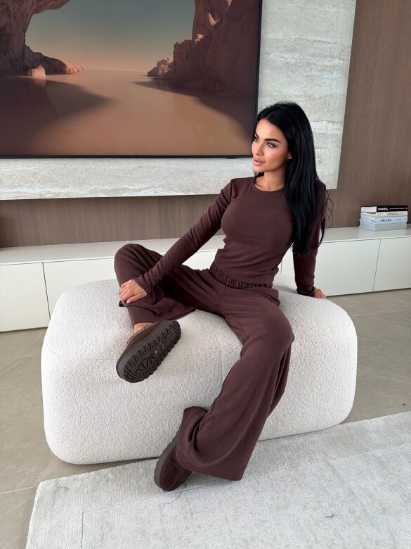 Komplet 2w1 Lucente czekoladowy 