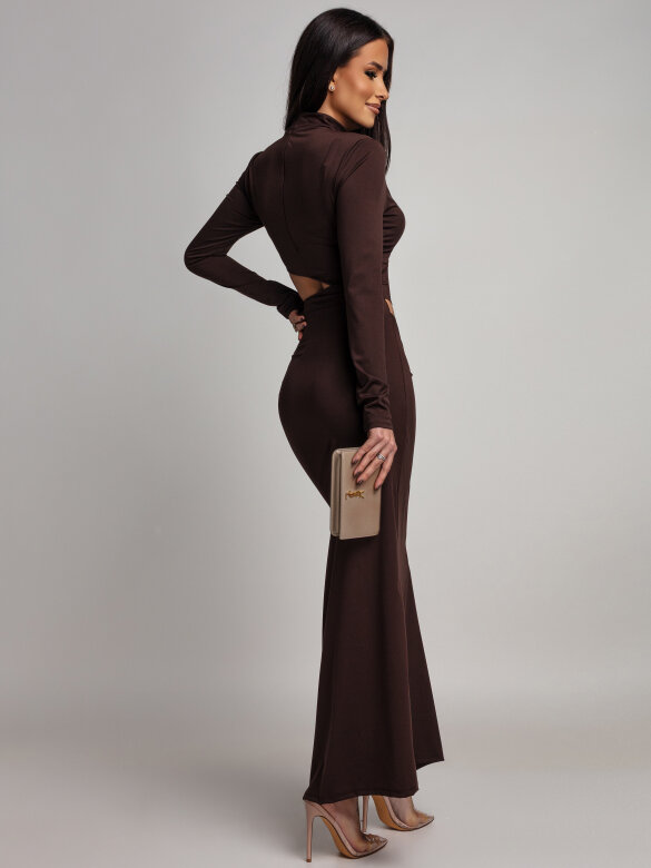 Sukienka Bellessa brązowa 