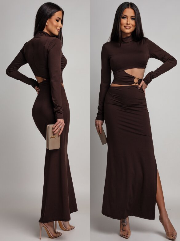 Sukienka Bellessa brązowa 