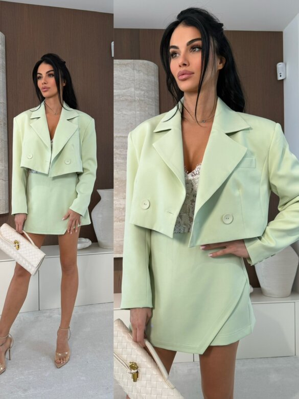 Marynarka Flamenco short pistacjowa 