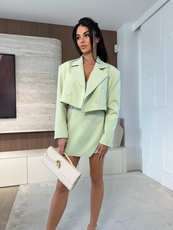 Marynarka Flamenco short pistacjowa 