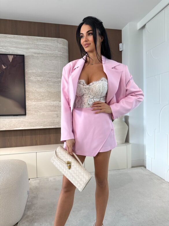 Marynarka Flamenco short pudrowa 