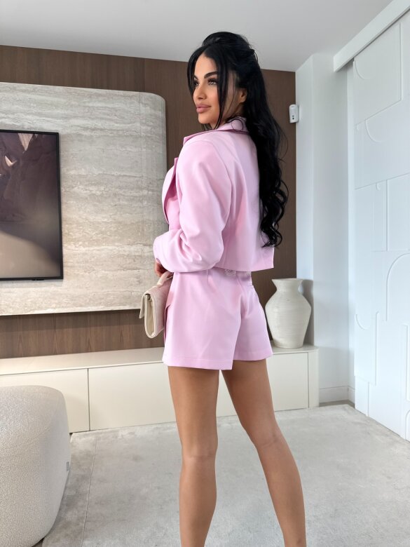 Marynarka Flamenco short pudrowa 