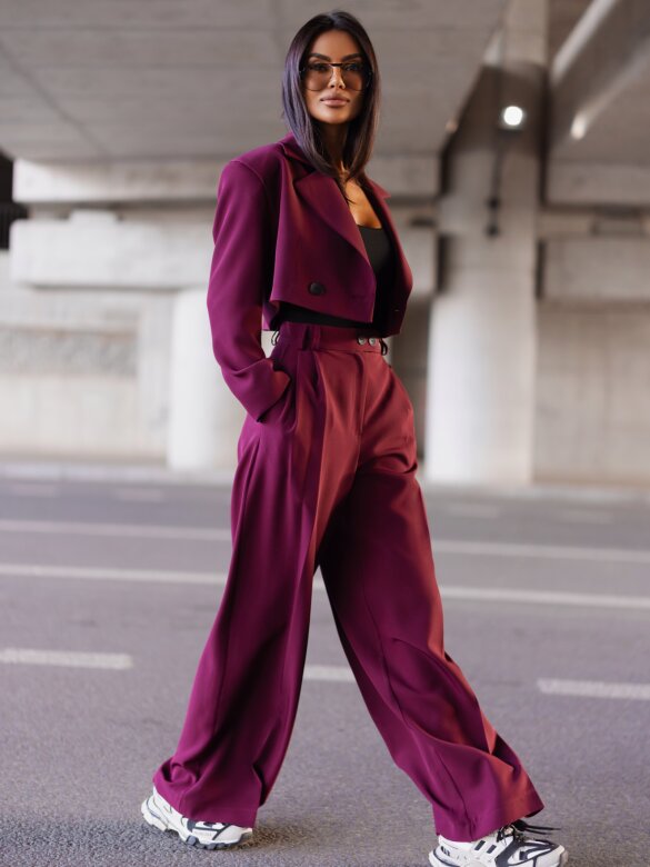 Blazer Flamenco short claret