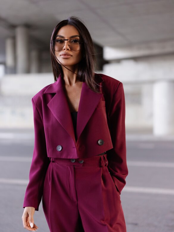 Blazer Flamenco short claret
