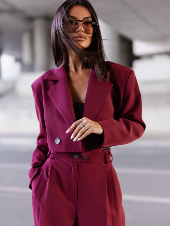 Blazer Flamenco short claret