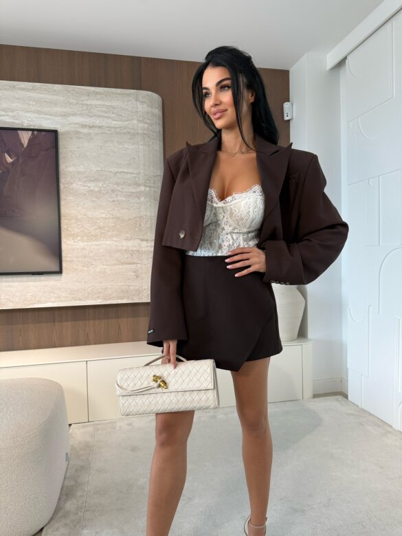 Spódniczko-szorty Foresi czekoladowe 