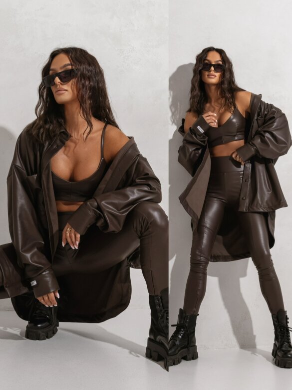 Komplet 3w1 Ricamo czekoladowy