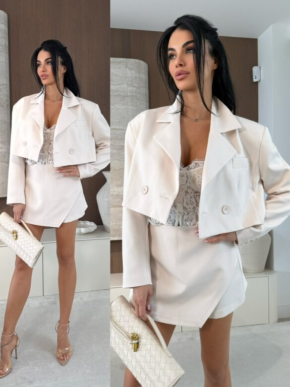 Marynarka Flamenco short jasnobeżowa 