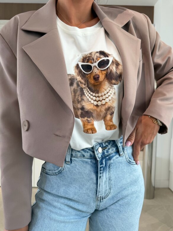 Marynarka Flamenco short mocca 