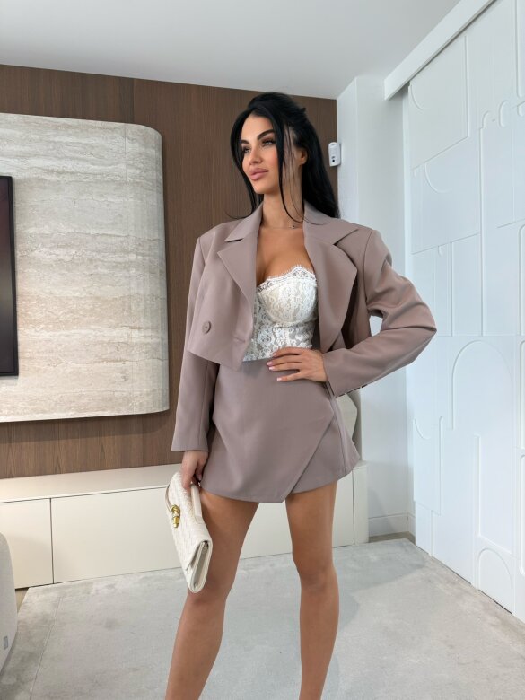 Marynarka Flamenco short mocca 