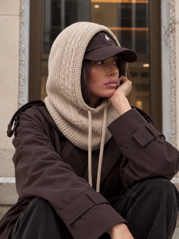 Balaclava Tibi viscose ecru