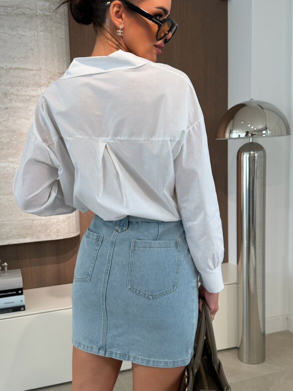 Spódniczka Pelsi jeans jasnoniebieska 