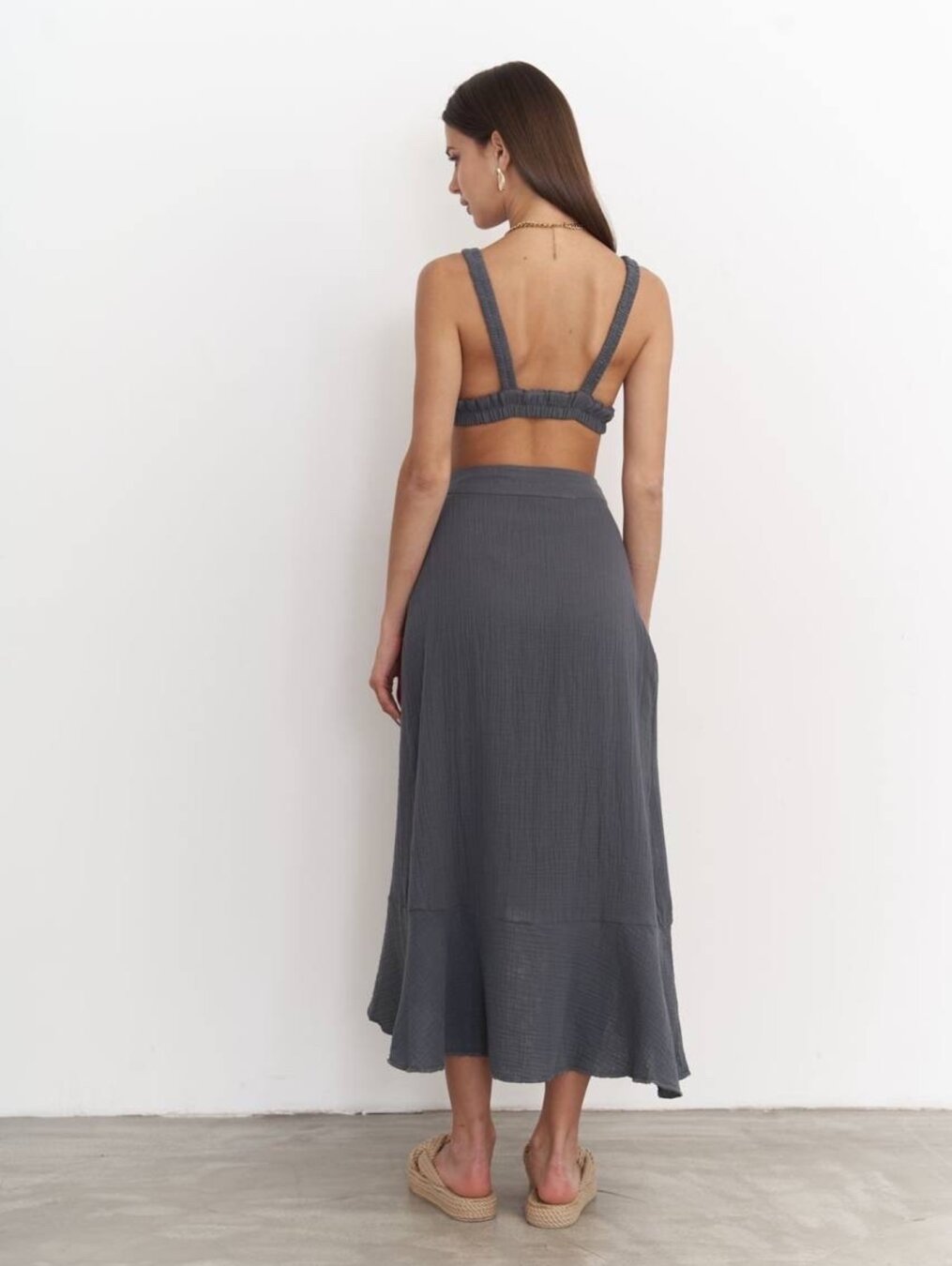 Komplet 2w1 Sicily muślinowy khaki  6