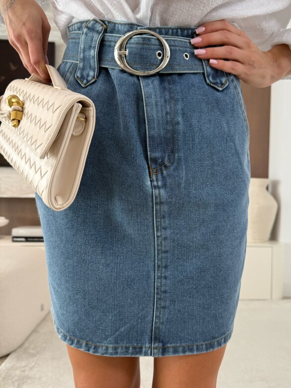 Spódniczka Pelsi jeans niebieska 