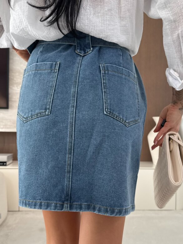Spódniczka Pelsi jeans niebieska 