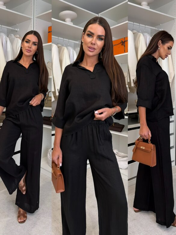 Set 2in1 Lumiere linen black
