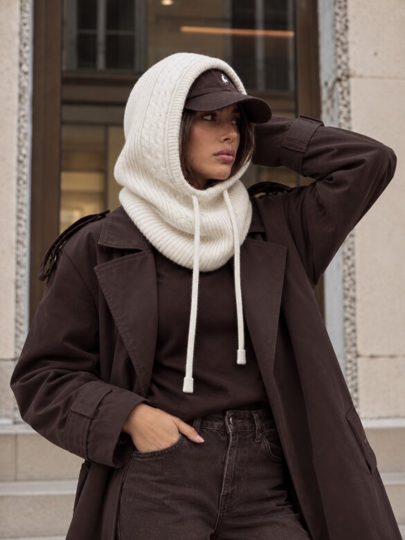 Balaclava Tibi viscose white