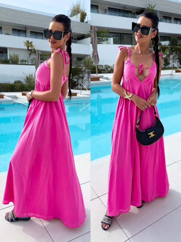 Sukienka Flo maxi różowa