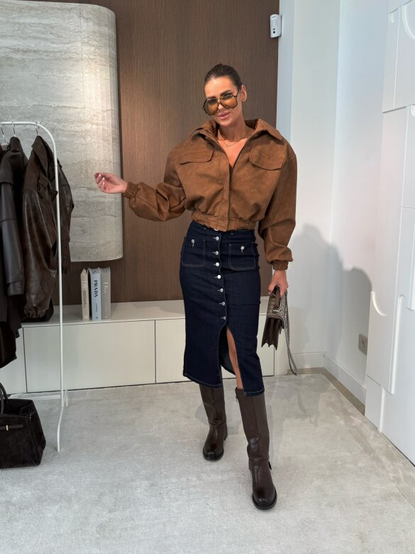 Kurtka Henrietta karmelowa 