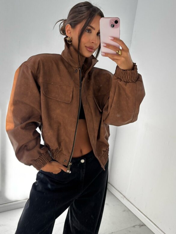 Kurtka Henrietta karmelowa 