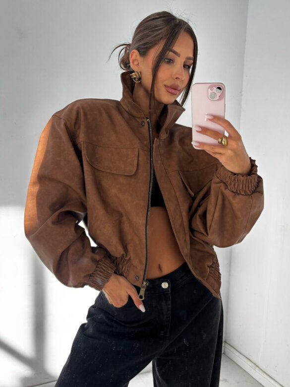 Kurtka Henrietta karmelowa 