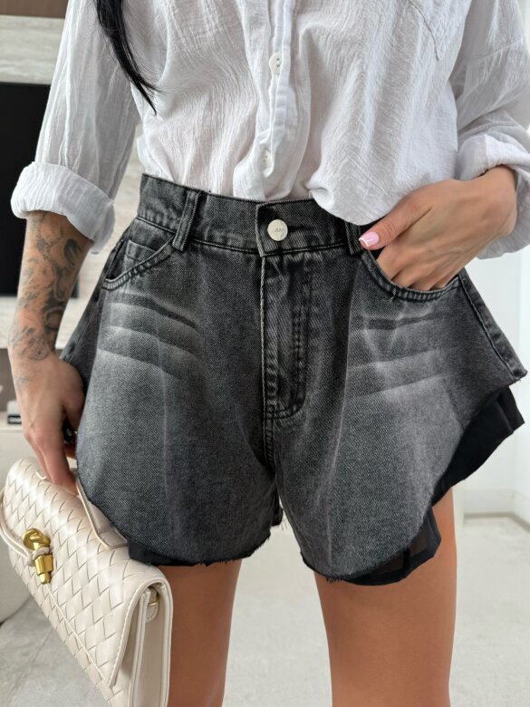 Szorty Gacco jeans grafitowe 