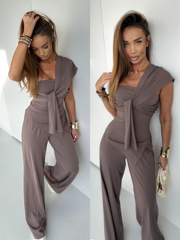 Komplet 2w1 Celly brązowy 