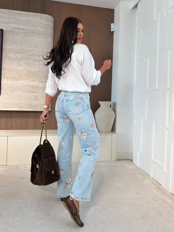 Spodnie Lailo jeans jasnoniebieskie 