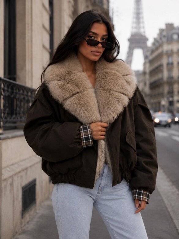 Jacket Rituals chocolate-beige