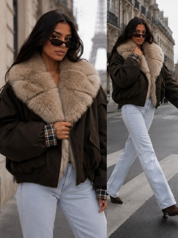 Jacket Rituals chocolate-beige