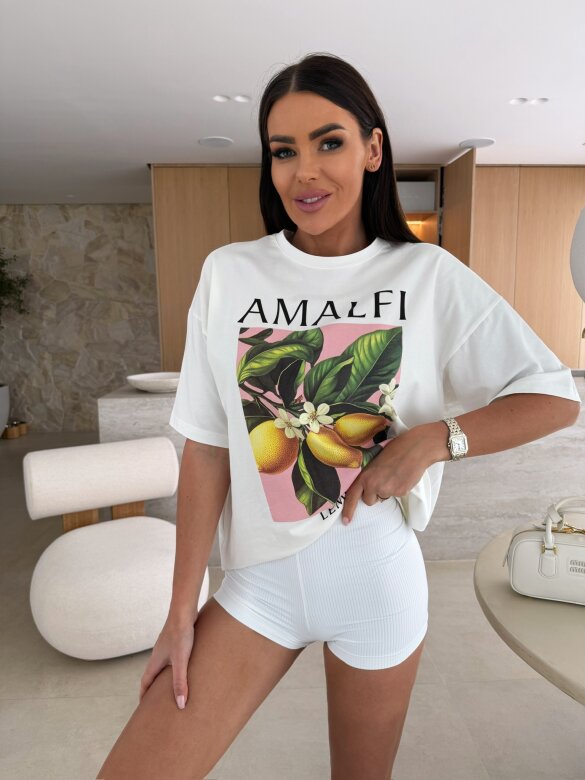 T-shirt Amalfi biały