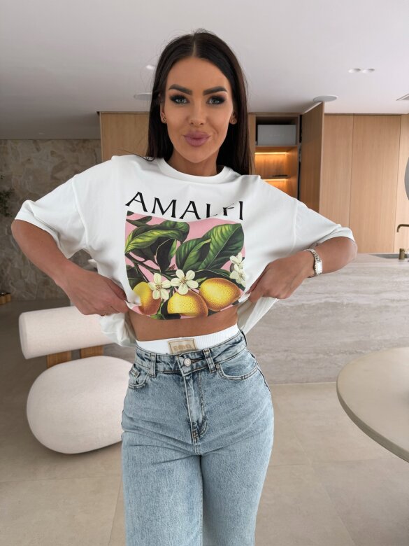 T-shirt Amalfi biały