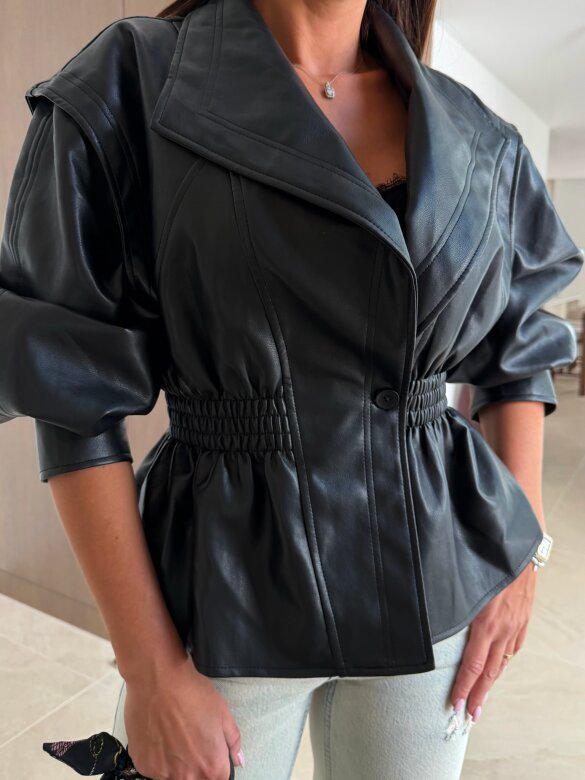 Kurtka Parsi eko skóra czarna 