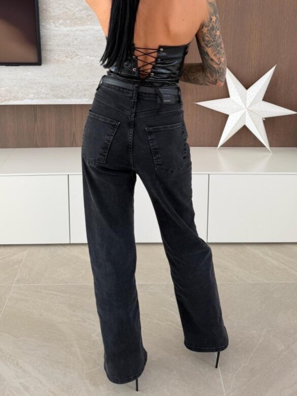 Gorset Novisse eko skóra czarny