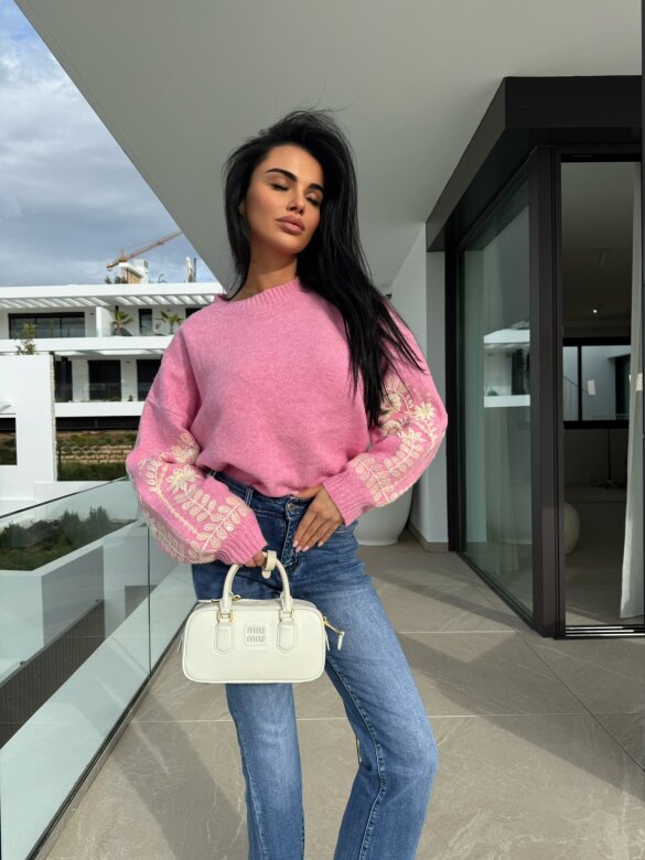 Sweter Clave różowy 