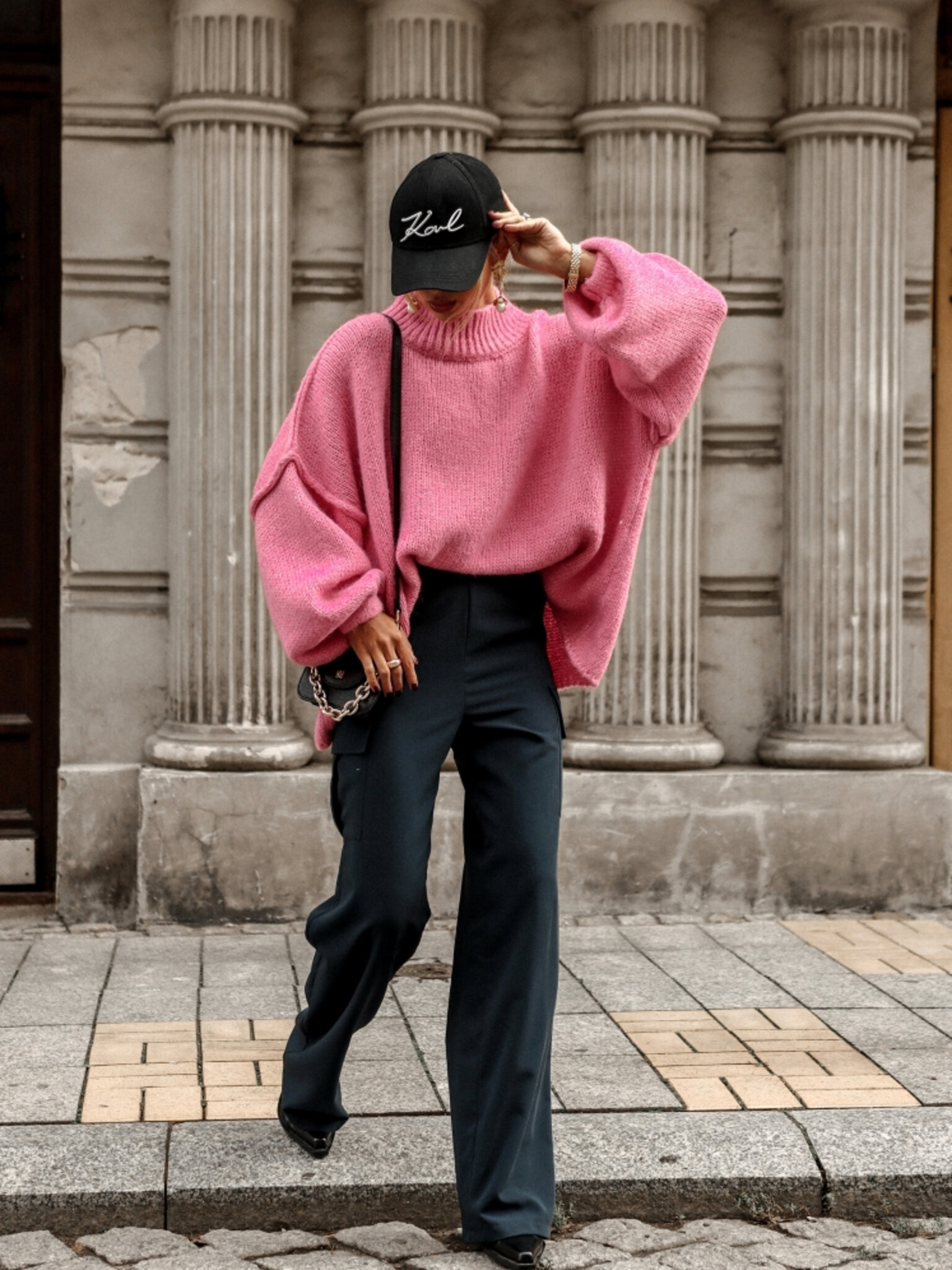 Sweter Luello różowy
