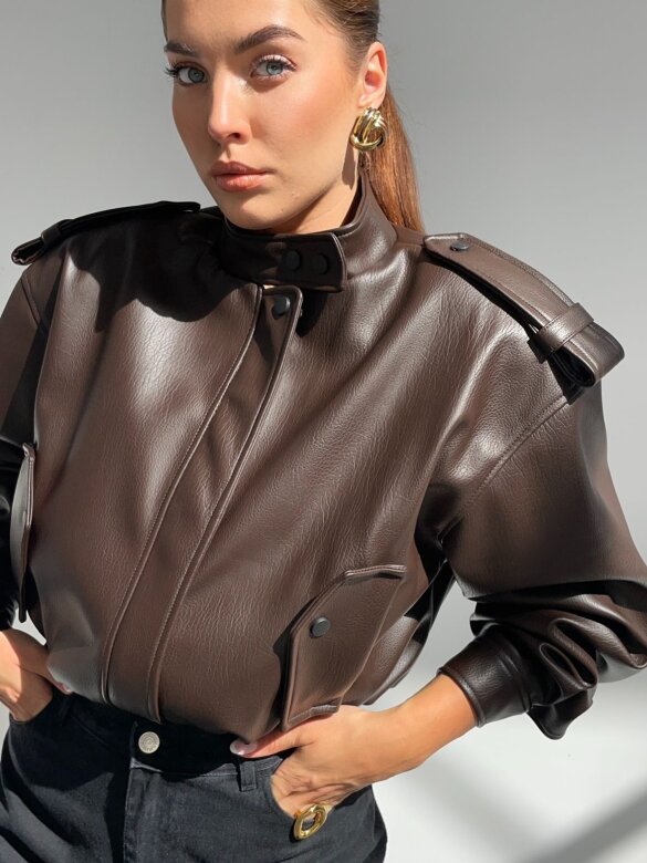 Kurtka Martinez czekoladowa