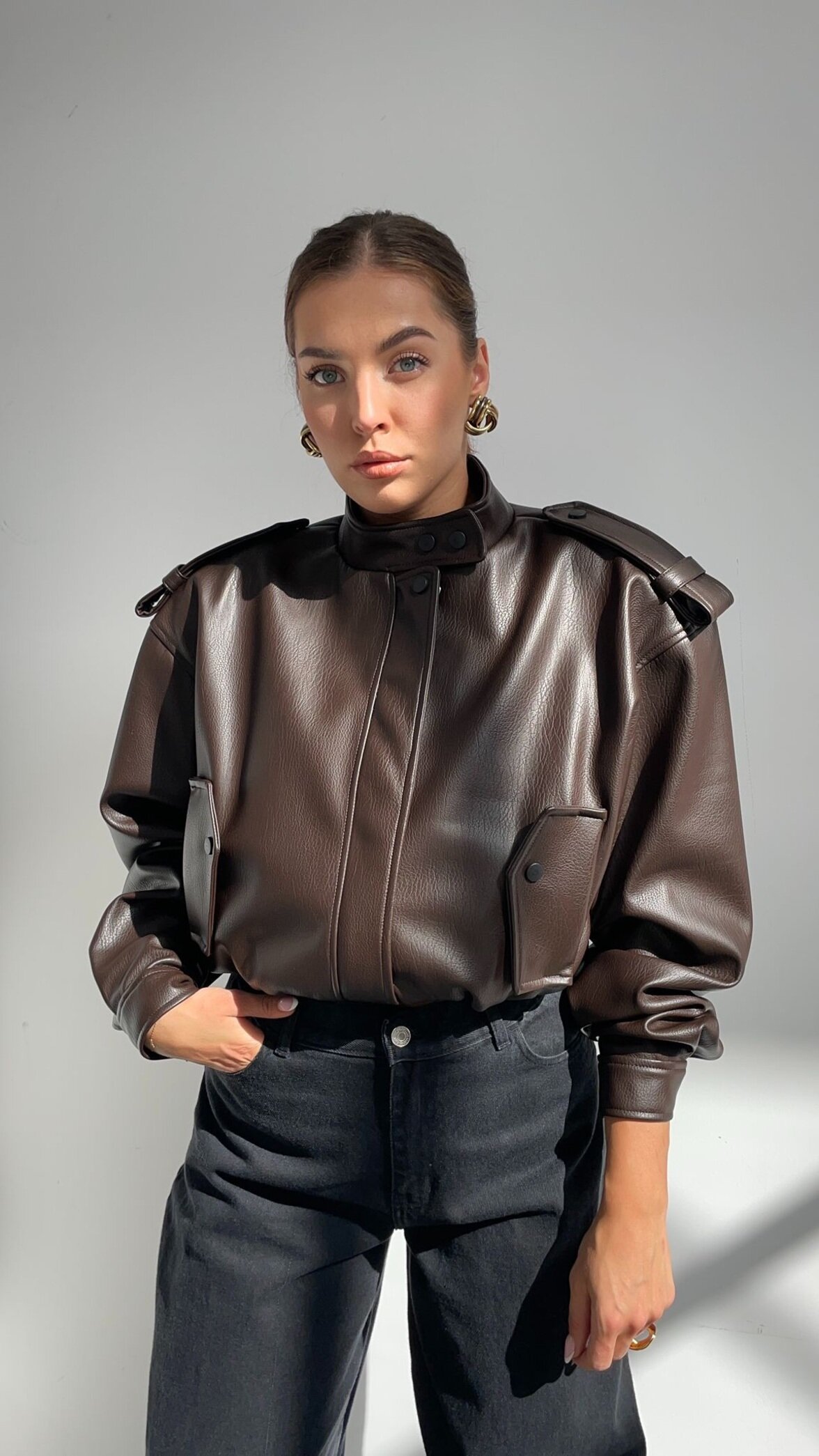 Kurtka Martinez czekoladowa