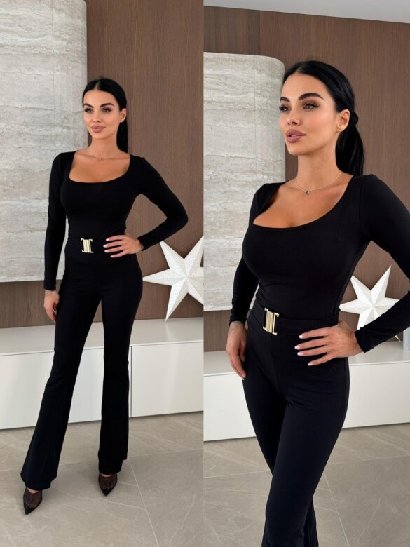 Komplet 2w1 Lorisse czarny 