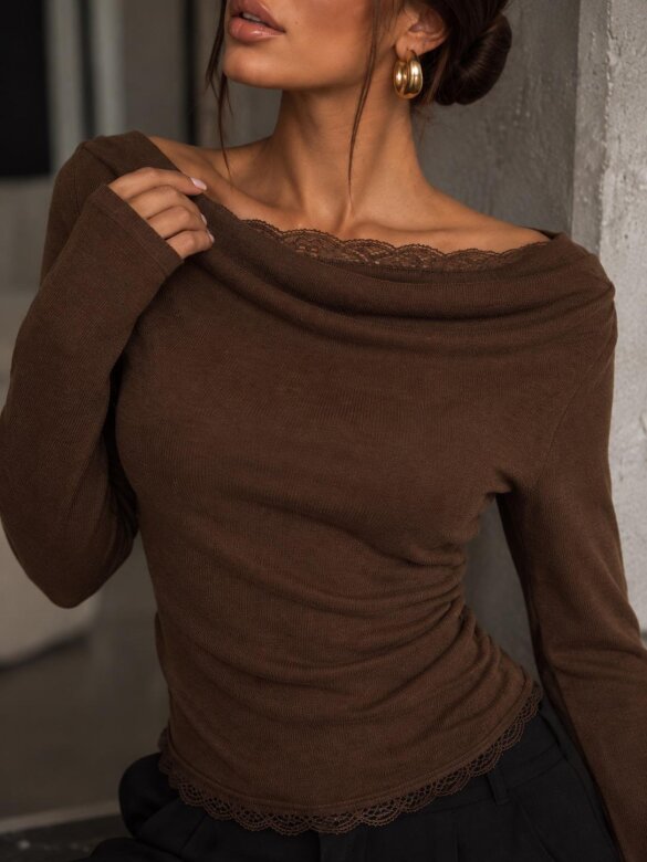 Blouse Audrey checolate