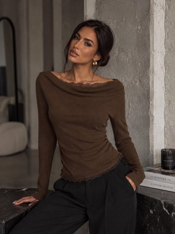 Blouse Audrey checolate