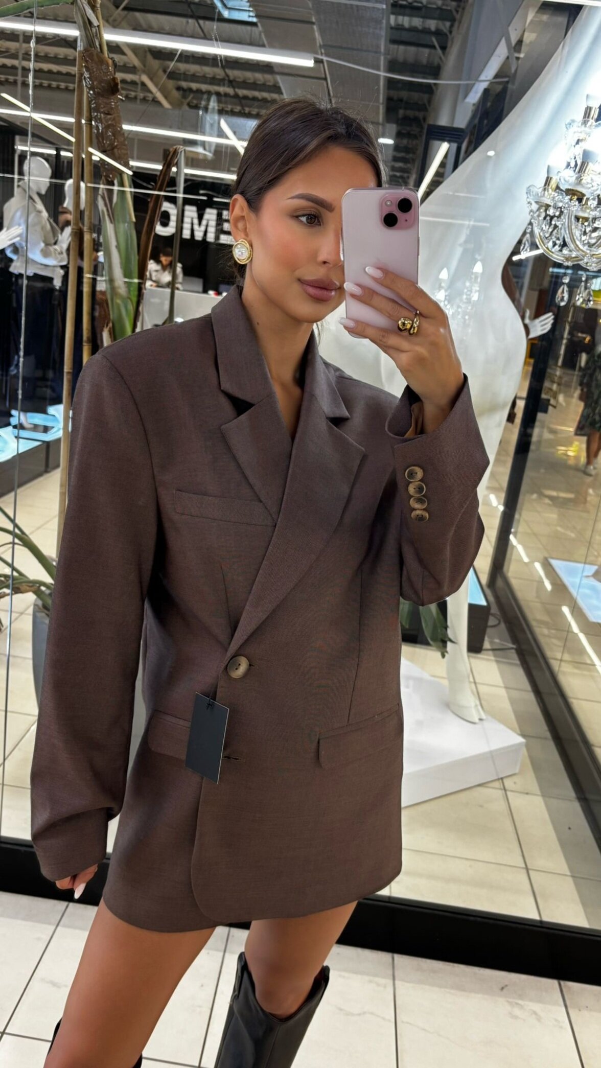 Marynarka Sweeney brązowa