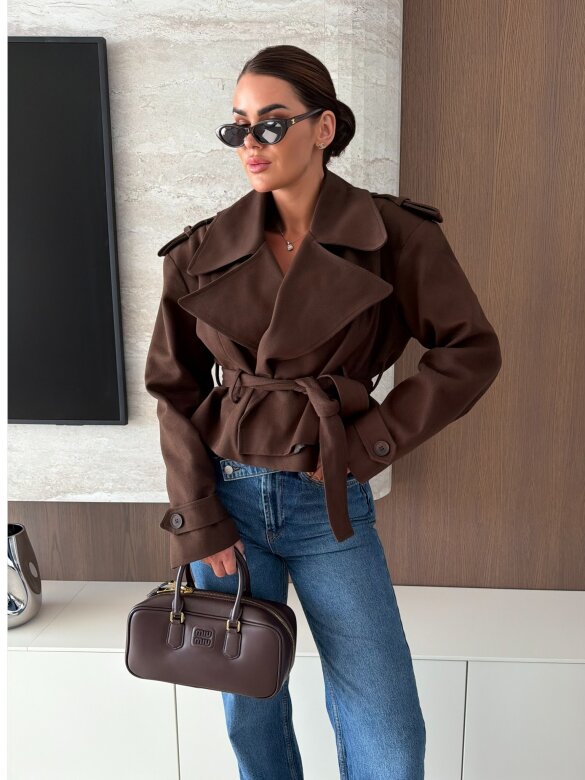 Jacket Primavera cotton chocolate