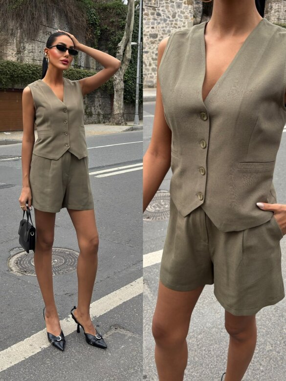 Komplet 2w1 Soren khaki 